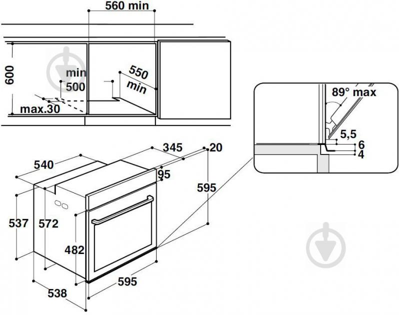 Духовой шкаф Hotpoint FI6 874 SC IX HA - фото 2