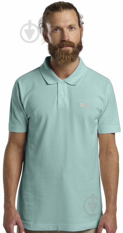 Поло Jack Wolfskin 1809301_E0180 бирюзовый - фото 1