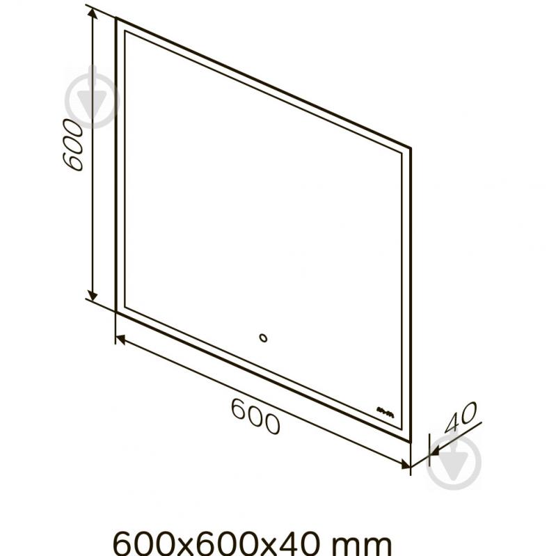 Зеркало со встроенной подсветкой AM.PM 60 см ИК-сенсором и системой антизапотевания Spirit 2.0 M71AMOX0601SA - фото 4