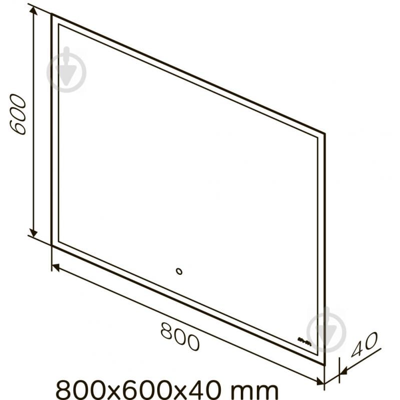 Дзеркало з вбудованим підсвічуванням AM.PM 80 см ІЧ-сенсором і системою антизапотівання Spirit 2.0 M71AMOX0801SA - фото 4