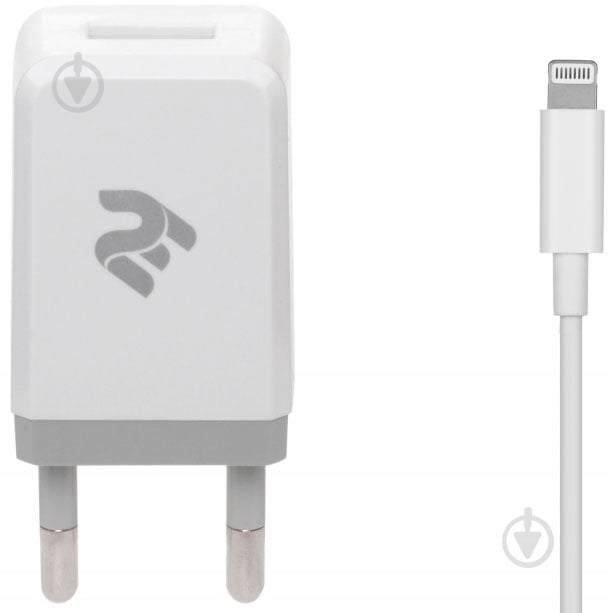 Сетевое зарядное устройство 2E USB:DC5V/2.1A +кабель Lightning 2.4A - фото 1