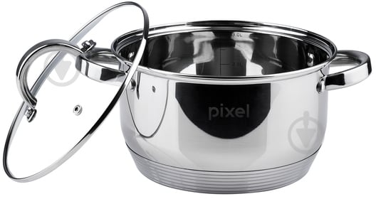 Кастрюля с крышкой Pixel 1,9 л (PX-2001-16) - фото 3