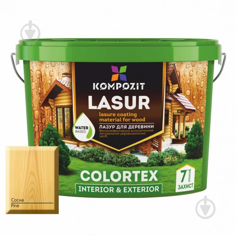 Лазурь Kompozit Colortex сосна полуглянец 2,5 л - фото 1 Лазурь Kompozit Colortex сосна полуглянец 2,5 л - фото 1