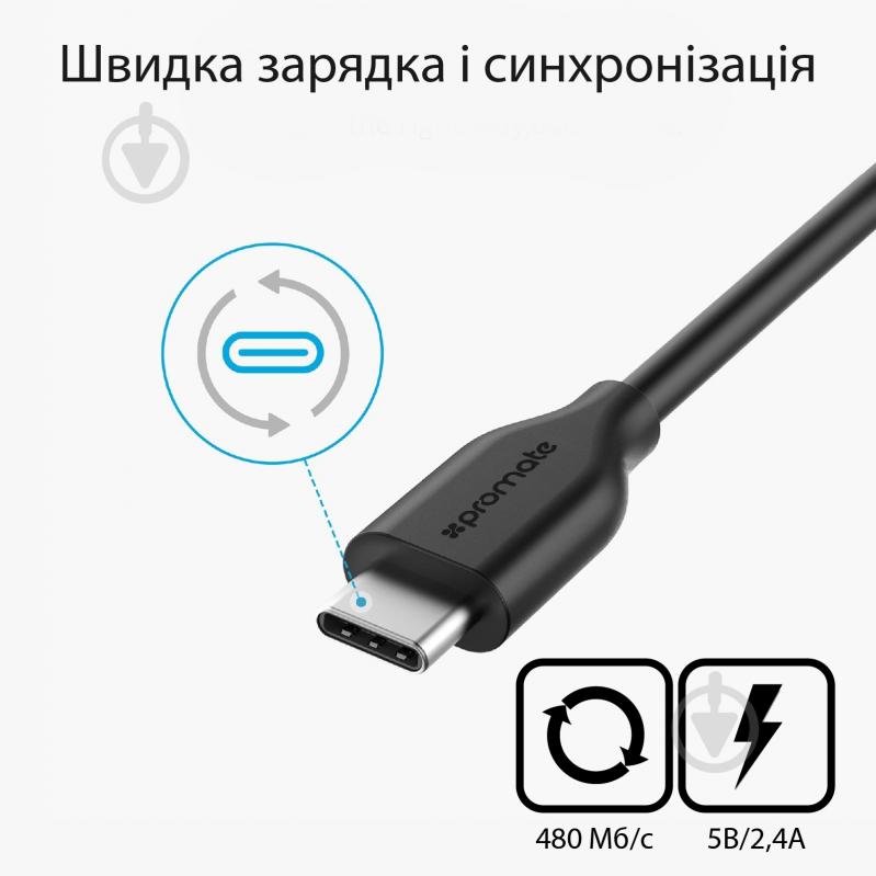 Зарядный комплект Promate Unicharger-EU 3в1 Black - фото 5 Зарядный комплект Promate Unicharger-EU 3в1 Black - фото 5