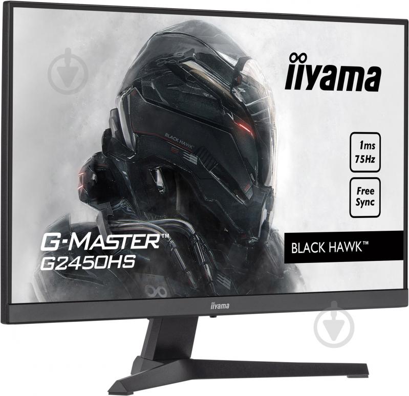 Монітор Iiyama G-Master G2450HS-B1 23,8" (G2450HS-B1) - фото 3 Монітор Iiyama G-Master G2450HS-B1 23,8" (G2450HS-B1) - фото 3