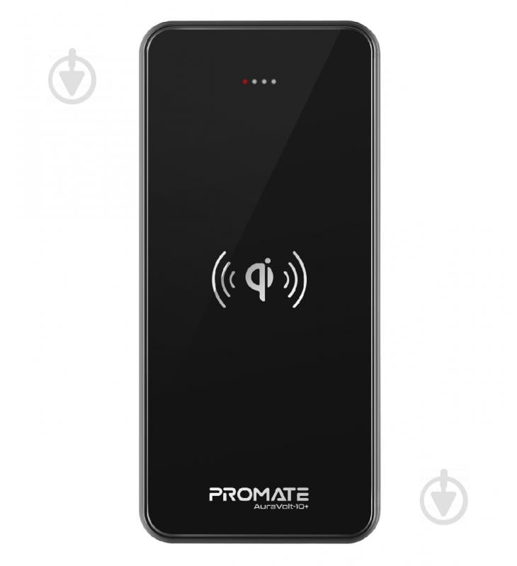 Повербанк Promate с беспроводной зарядкой 10000 mAh (auravolt-10+.black) - фото 1