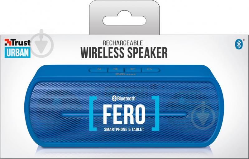 Акустическая система Trust Fero Wireless Bluetooth Speaker 1.0 blue (21705) - фото 7