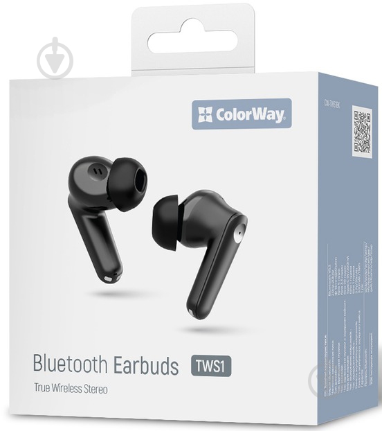 Навушники ColorWay Slim TWS-1 Earbuds Long Life black (CW-TWS1BK1) - фото 16