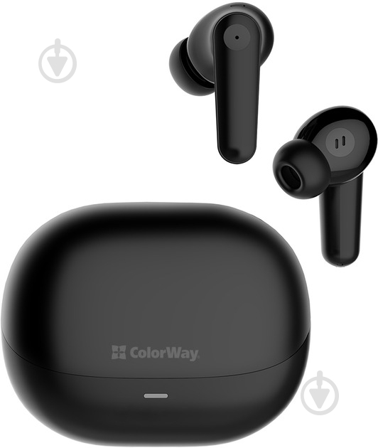 Наушники ColorWay Slim TWS-1 Earbuds Long Life black (CW-TWS1BK1) - фото 6