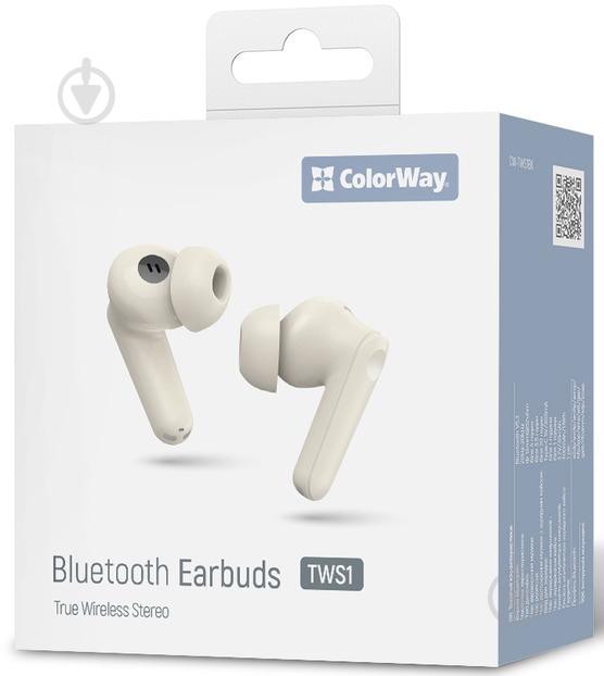 Наушники ColorWay Slim TWS-1 Earbuds Long Life beige (CW-TWS1BE) - фото 13