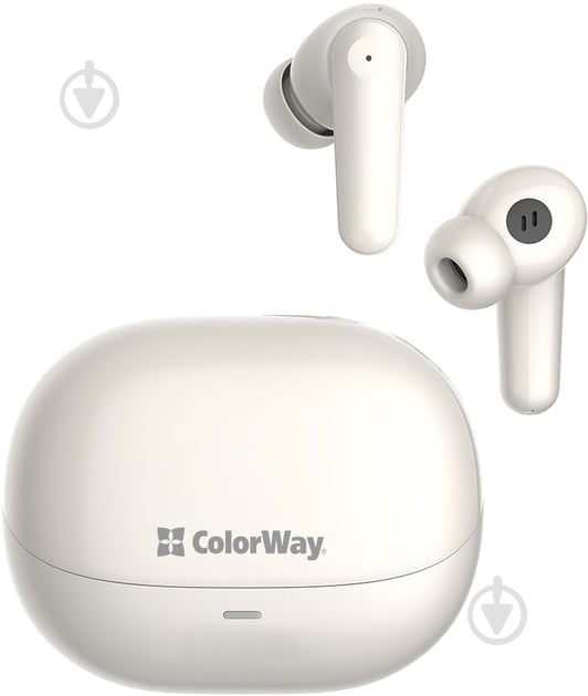 Наушники ColorWay Slim TWS-1 Earbuds Long Life beige (CW-TWS1BE) - фото 7