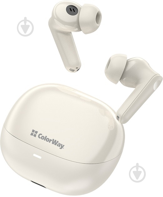 Наушники ColorWay Slim TWS-1 Earbuds Long Life beige (CW-TWS1BE) - фото 3