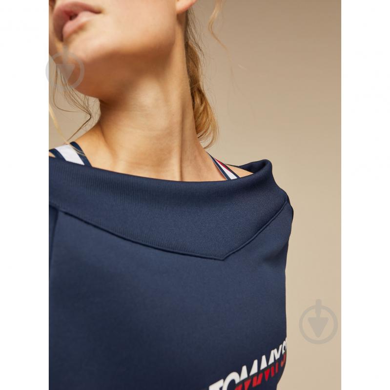 Джемпер Tommy Hilfiger CROP V NECK SWEATER WITH TAPE S10S100363401 р. L темно-синий - фото 3