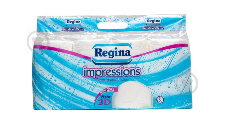 Туалетний папір Regina Impression White тришаровий 8 шт. - фото 1