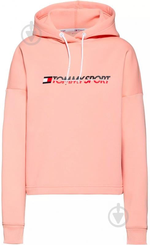 Джемпер Tommy Hilfiger CROPPED FLEECE HOODY S10S100360606 р. M рожевий - фото 1