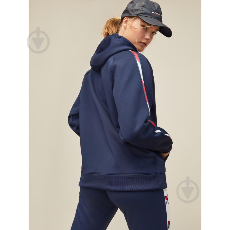 Джемпер Tommy Hilfiger FLEECE ZIP UP HOODY WITH TAPE S10S100361401 р. M темно-синій - фото 2