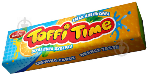 Конфеты жевательные Saadet Toffi Time Апельсин 20 г - фото 1