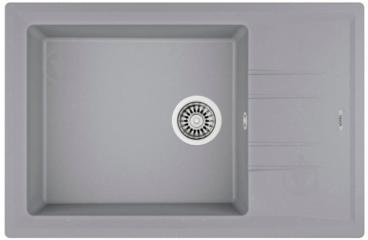 Мийка для кухні Teka Stone 60 S-TG 1B 1D сірий металік - фото 
