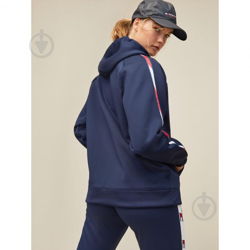 Джемпер Tommy Hilfiger FLEECE ZIP UP HOODY WITH TAPE S10S100361401 р. S темно-синій - фото 2