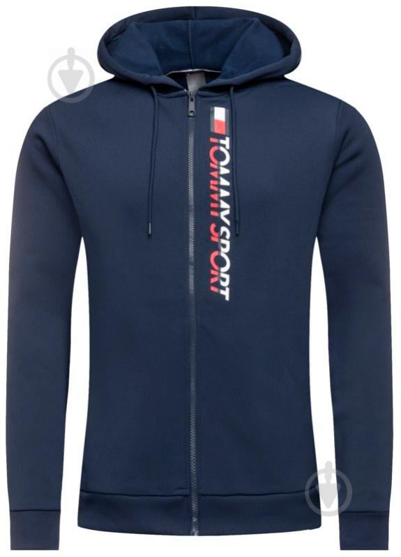 Джемпер Tommy Hilfiger FLEECE ZIP UP HOODY S20S200281401 р. M темно-синий - фото 1