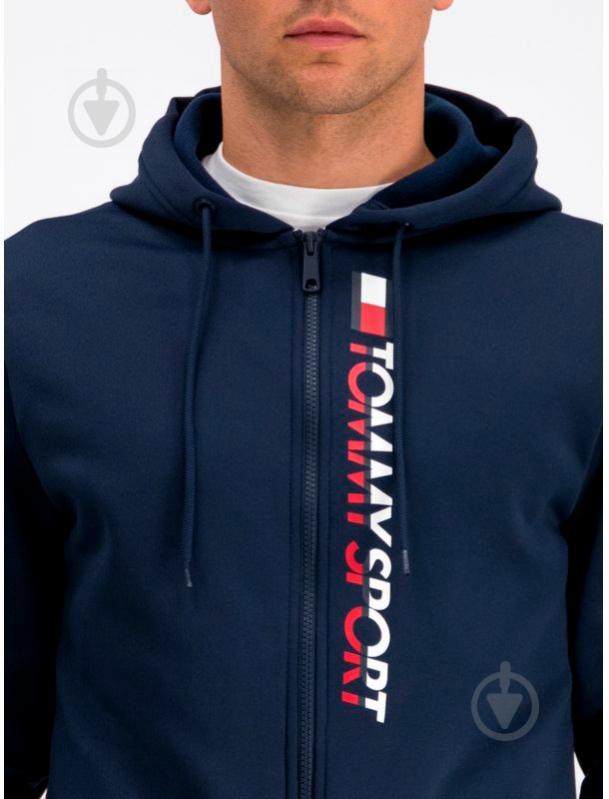 Джемпер Tommy Hilfiger FLEECE ZIP UP HOODY S20S200281401 р. M темно-синий - фото 4