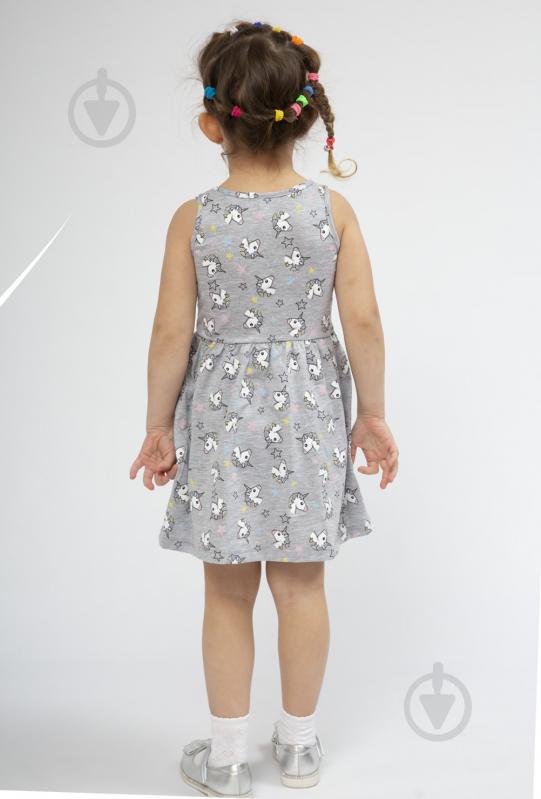 Сарафан для девочек Luna Kids Unikorn р.92/98 серый 0019/12013 - фото 3