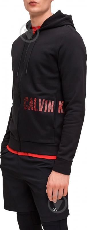 Джемпер Calvin Klein Performance FULL ZIP HOODED JACKET 00GMH9J479-007 р. L черный - фото 3