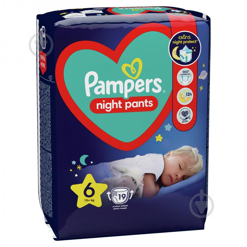 Подгузники-трусики Pampers Night 6 15+ кг 19 шт. - фото 3