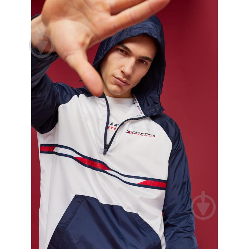 Анорак мужской Tommy Hilfiger WOVEN JACKET WITH TAPE S20S200234100 р.M белый - фото 3