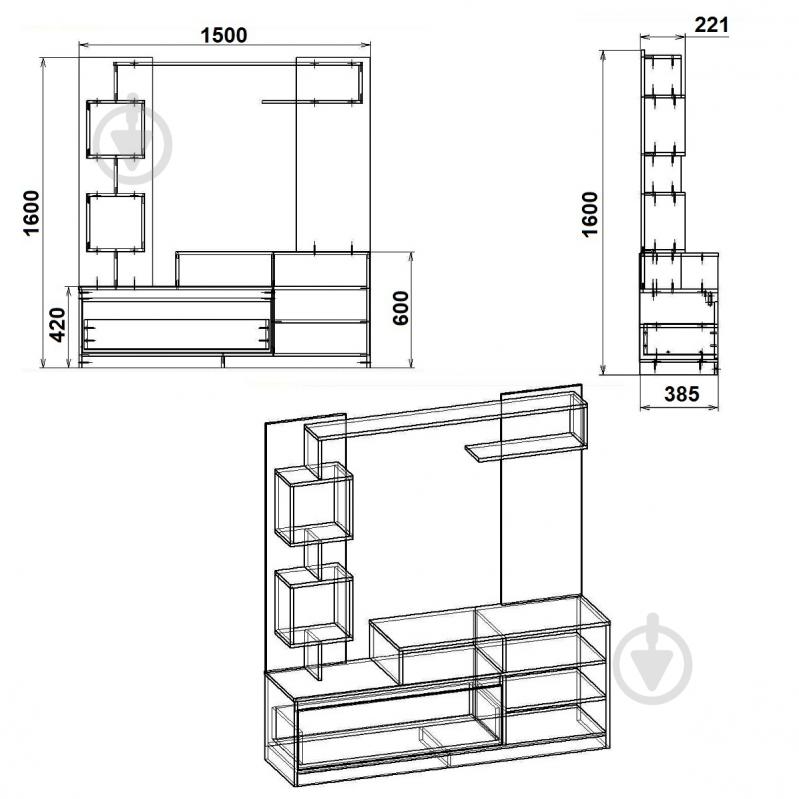 Стенка Милана ольха - фото 2