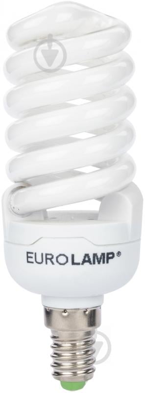 Лампа КЛЛ  EUROLAMP LN T2 20 Вт E14 4100 К 220 В - фото 1