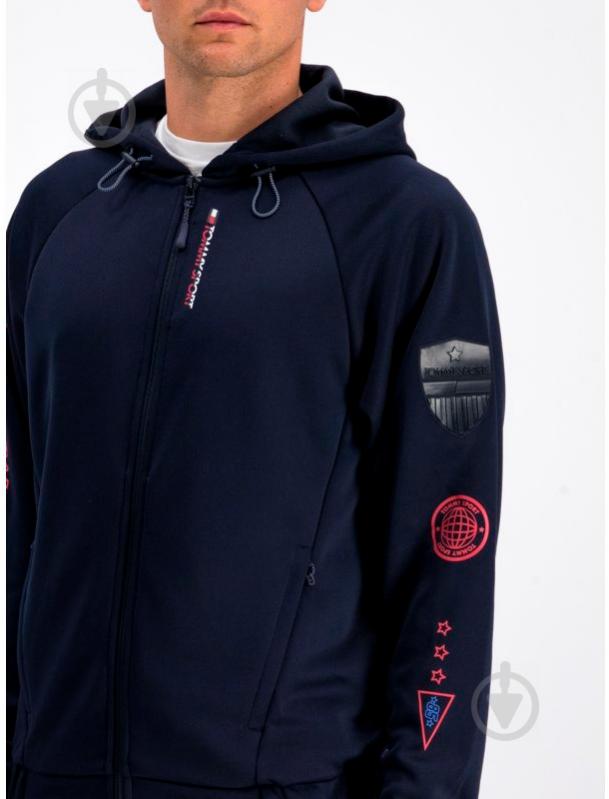 Джемпер Tommy Hilfiger CREST KNIT TRACK JACKET S20S200282406 р. M темно-синий - фото 4