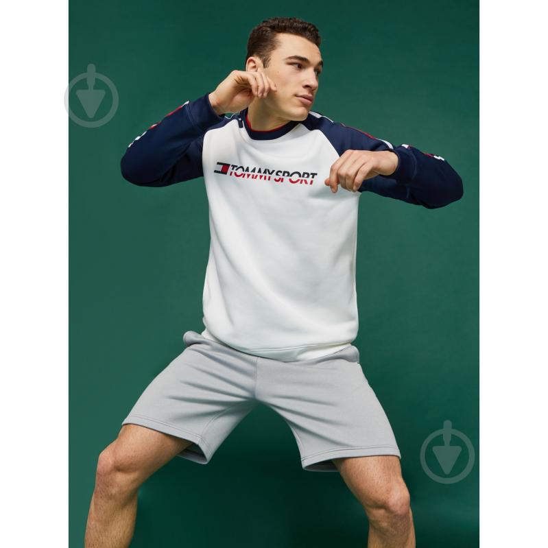 Джемпер Tommy Hilfiger FLEECE TAPE CREW S20S200276100 р. S белый - фото 1