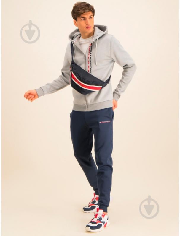 Джемпер Tommy Hilfiger FLEECE ZIP UP HOODY S20S200281001 р. S светло-серый - фото 14