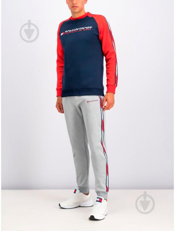 Джемпер Tommy Hilfiger FLEECE TAPE CREW S20S200276401 р. S темно-синий - фото 3