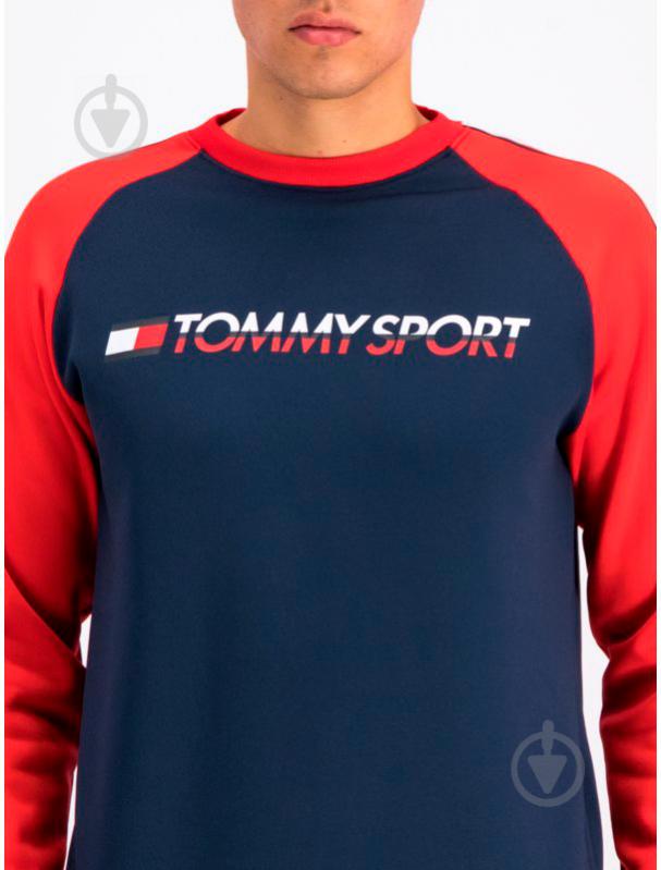 Джемпер Tommy Hilfiger FLEECE TAPE CREW S20S200276401 р. S темно-синий - фото 5