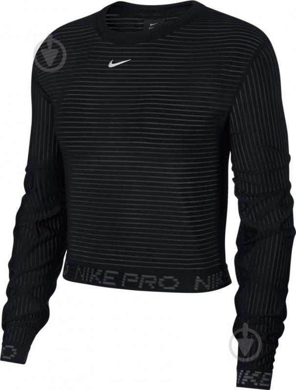 Футболка Nike W NP CLN MESH LS TOP CJ4175-010 р.M черный - фото 1