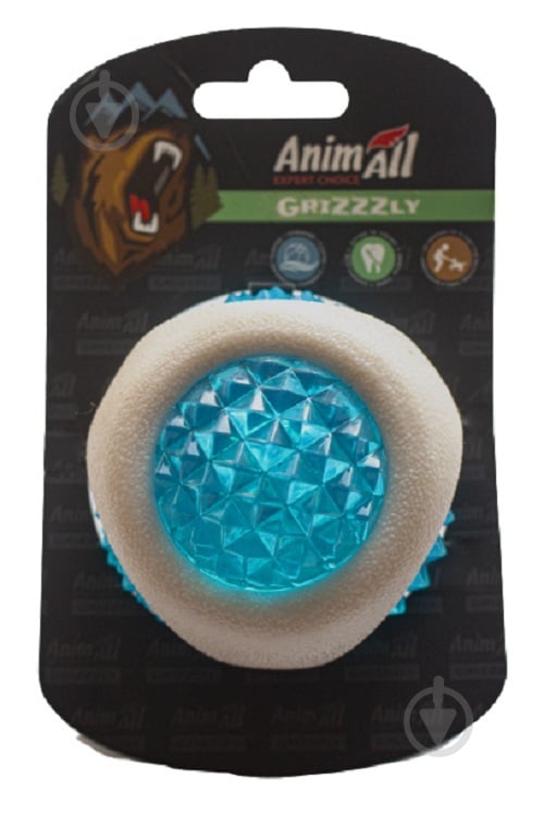 Іграшка для собак AnimAll Світловий LED-м'яч в асортименті 24х10 см - фото 1