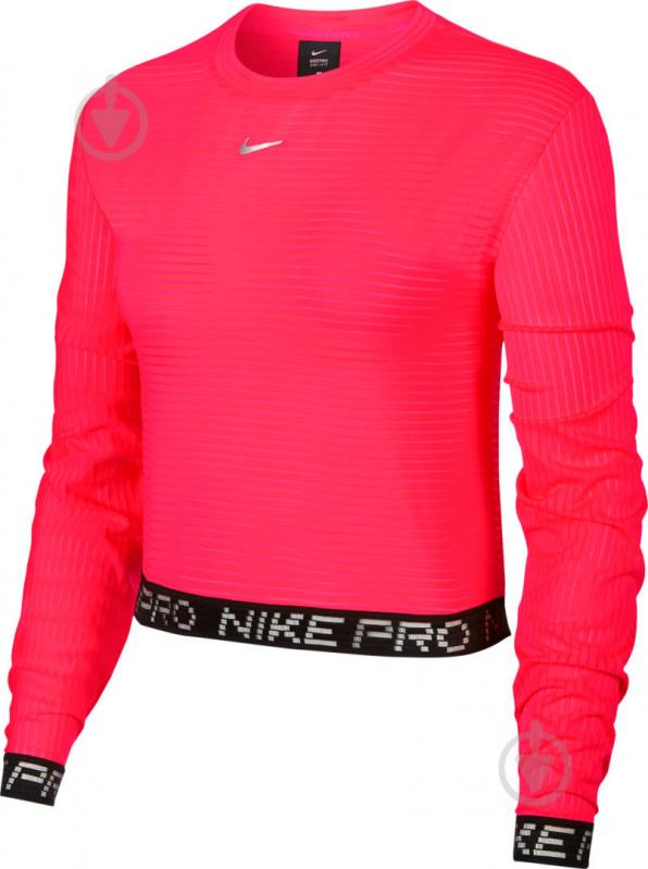 Футболка Nike W NP CLN MESH LS TOP CJ4175-644 р.L красный - фото 1