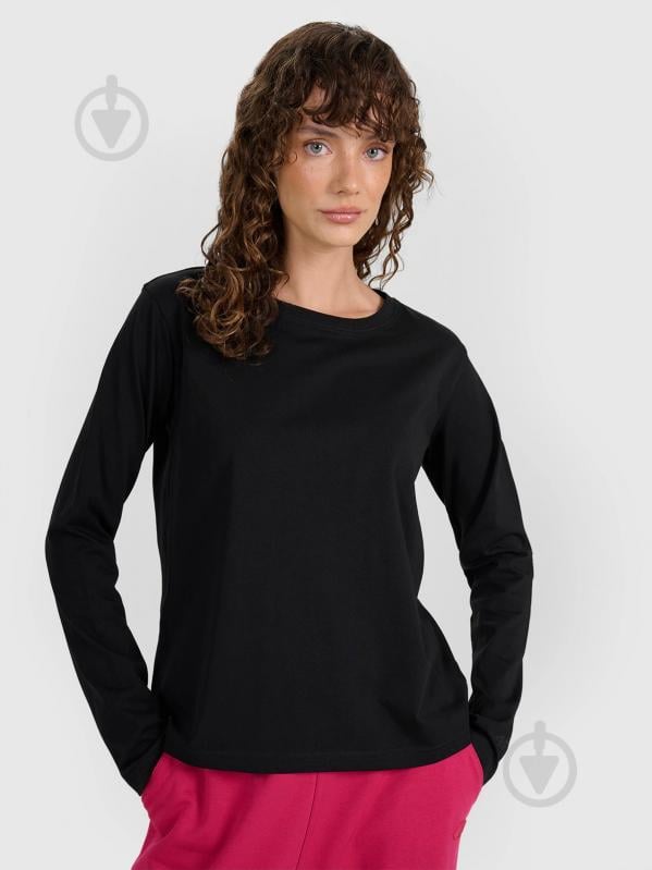 Лонгслив 4F LONGSLEEVE F431 4FWMM00TLONF431-20S р.XS черный - фото 1