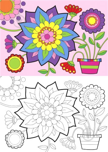 Раскраска «Magic flowers» 4402647021152 - фото 2