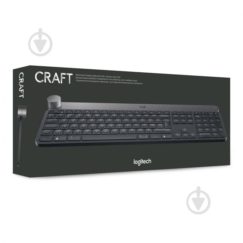 Клавіатура Logitech CRAFT with creative input dial (920-008505) grey - фото 7