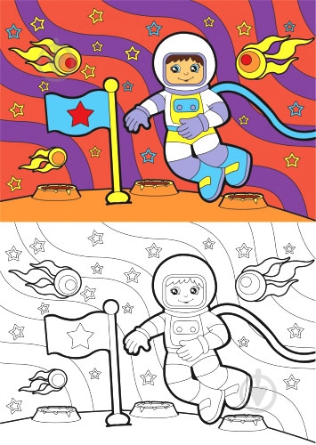 Раскраска «Space» 4402647021206 - фото 3