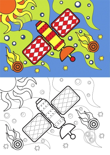 Раскраска «Space» 4402647021206 - фото 2