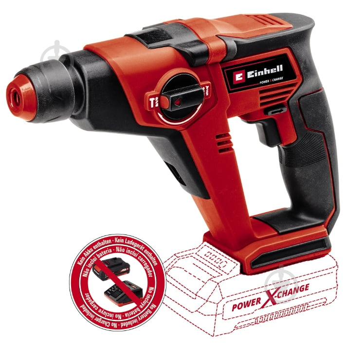 Перфоратор Einhell TE-HD 18/12 Li - Solo 4513970 - фото 1