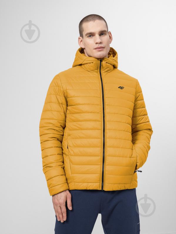 Куртка чоловіча зимова 4F JACKET KUMP004 H4Z22-KUMP004-71S р.3XL жовта - фото 1