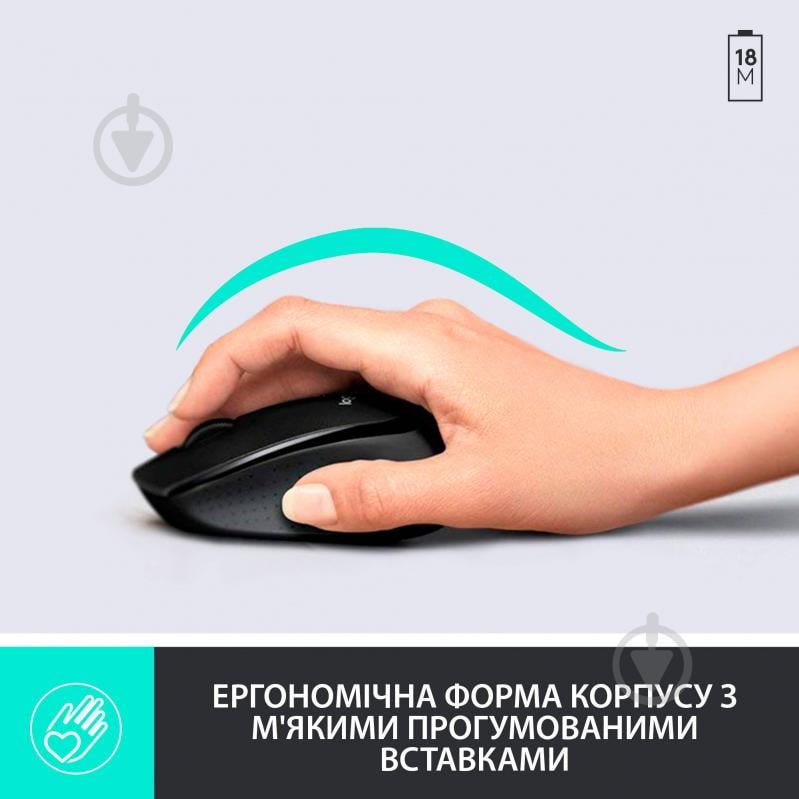 Комплект клавиатура и мышь Logitech Wireless Combo MK345 (920-008534) - фото 3