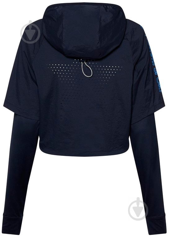 Куртка жіноча Tommy Hilfiger WOVEN 1/2 ZIP SHELL S10S100337406 р.M темно-синя - фото 2