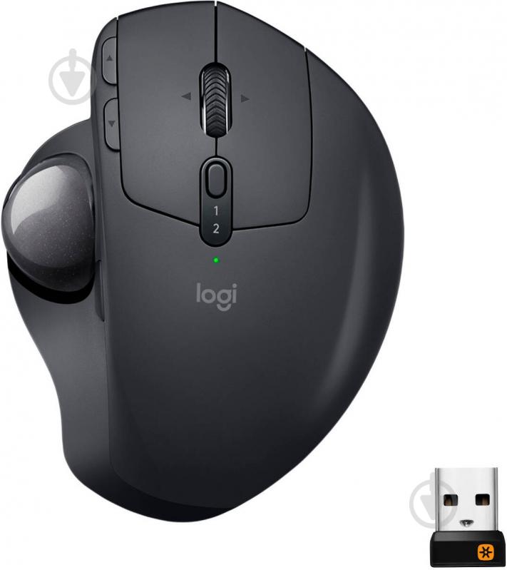 Мишка Logitech Bluetooth Mouse MX Ergo graphite (910-005179) - фото 1