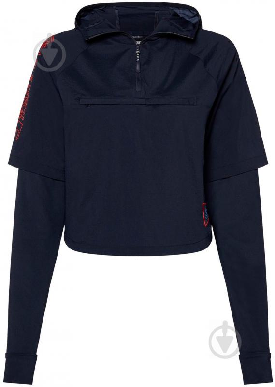 Куртка жіноча Tommy Hilfiger WOVEN 1/2 ZIP SHELL S10S100337406 р.S темно-синя - фото 1